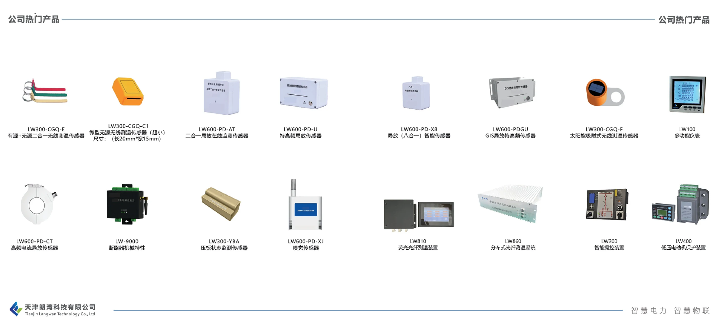 公司热门产品一览